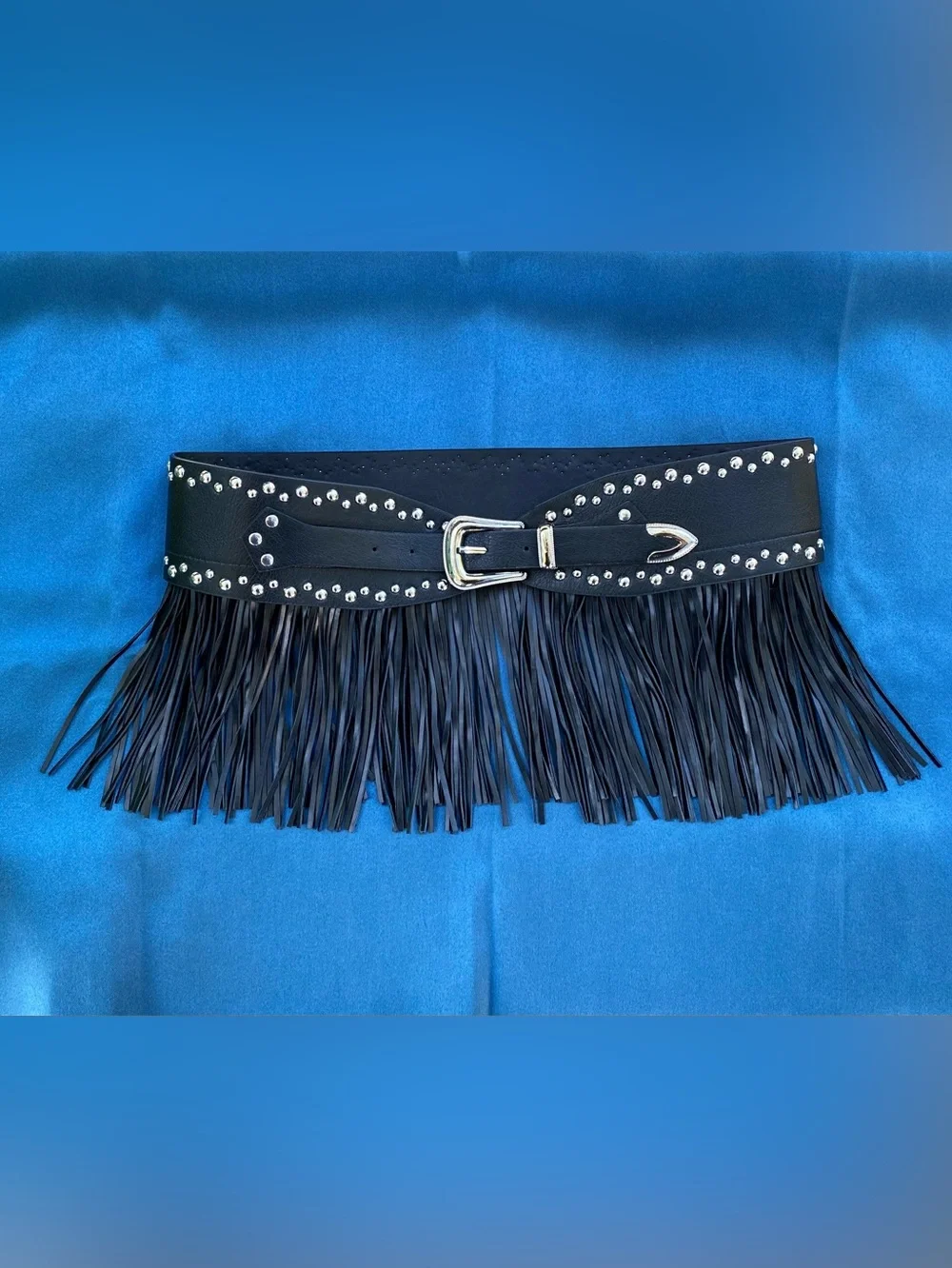 Festival Fringe Studded Hip Belt 32-34 Medium